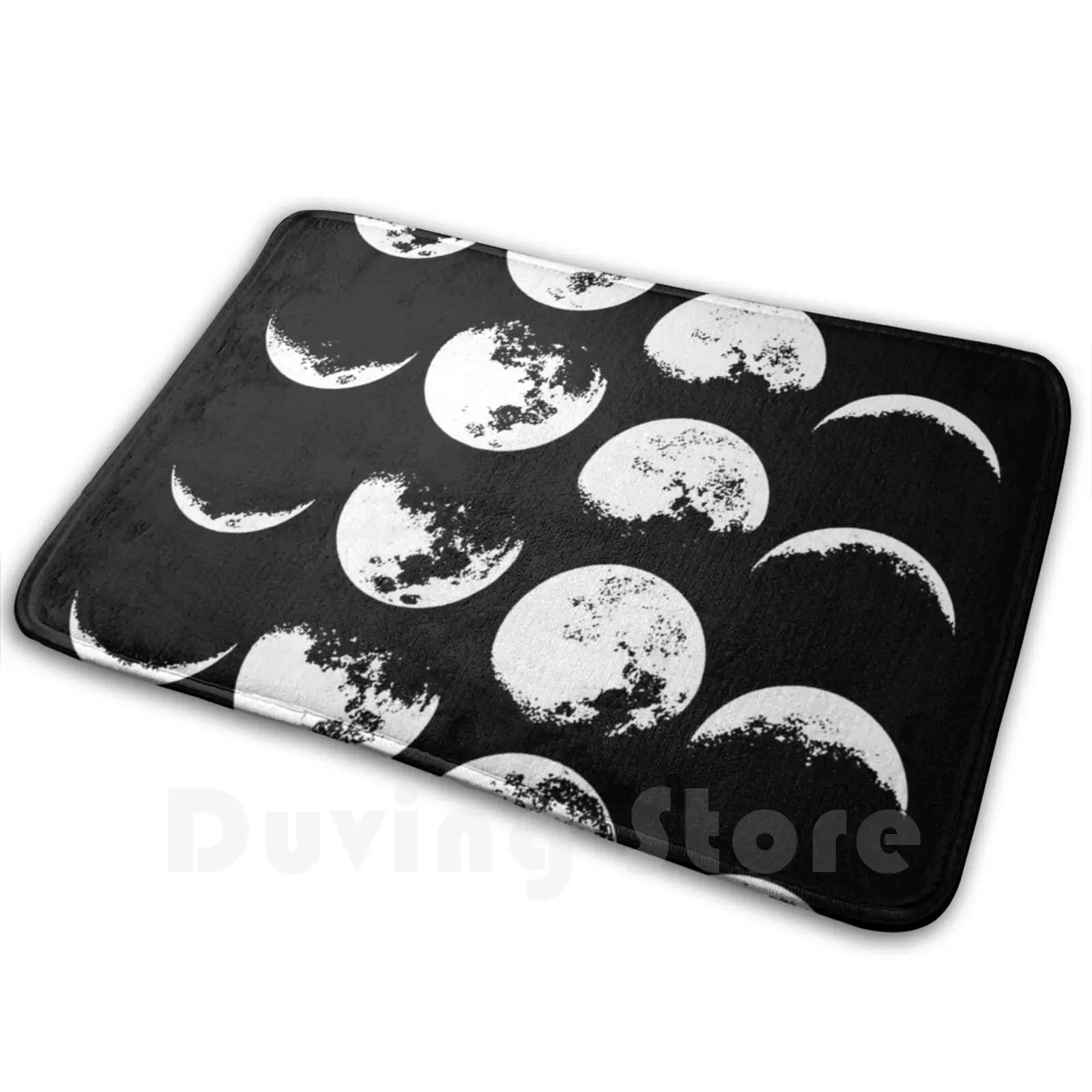 

Moon Phases No. 2 Mat Rug Carpet Anti-Slip Floor Mats Bedroom Moon Moon Phases Lune La Lune La Luna Black And White Magic