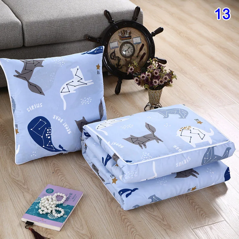 

2 in 1 Napping Blanket Soft Comfortable Folding Blanket with Back Cushion for Office Worker KIMA88