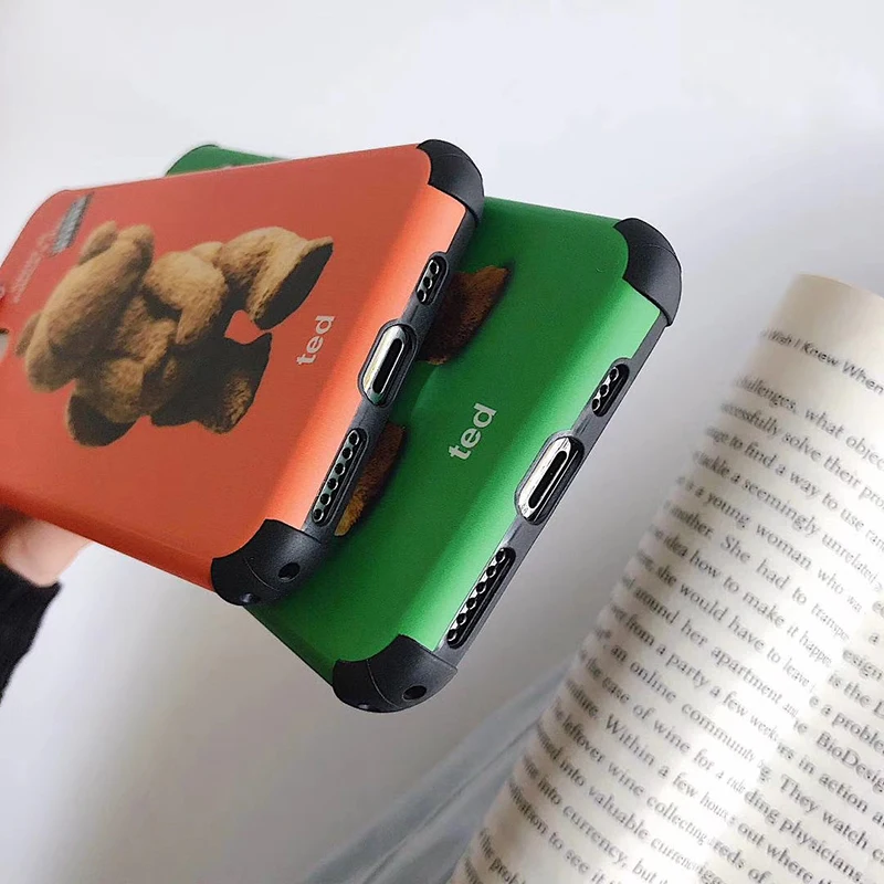 New Anti-fall Ted 2 Teddy bear soft silicon cover case for apple iphone plus 7 11 Pro 8 8plus X XR XS MAX hard phone coque |
