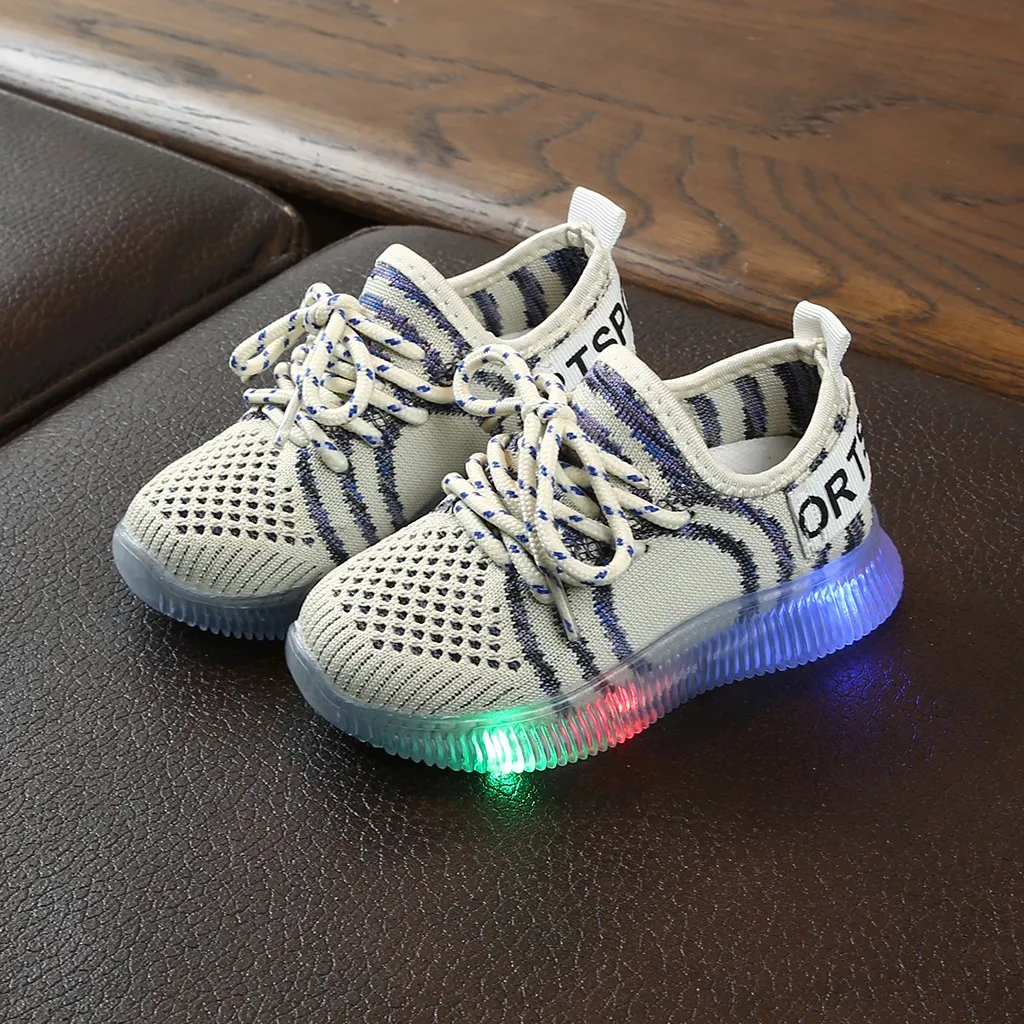 Детские кроссовки для бега со светодиодной подсветкой #02|Кроссовки| |