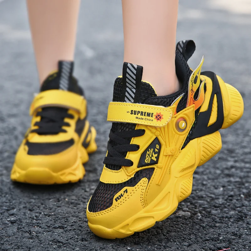 

New Cool Teenager Shoe for Boy Luxury Brand Children Sport Shoes Designer Kids Gym Shoes Comfortable Breathable Boys Sneakers