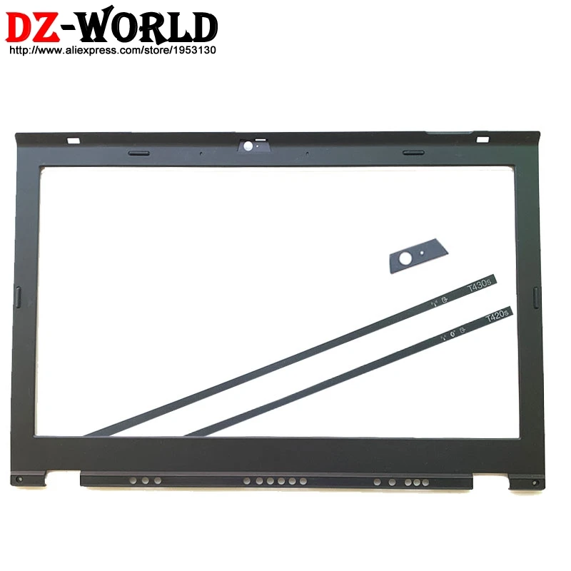 

Новая рамка для переднего ЖК-экрана для Lenovo ThinkPad T420S T430S со светодиодным индикатором, стикер для камеры 04W1675