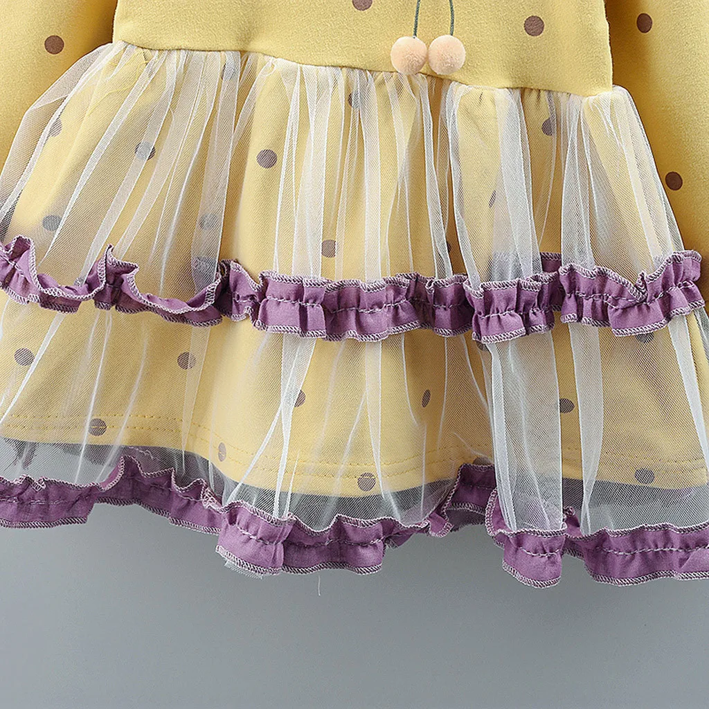 Платье для маленьких девочек вечерние платья принцессы с длинными рукавами и