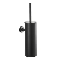 bathroom accessories 304 stainless steel wall mount punch toilet brush toilet cleaning brush toilet brush holder