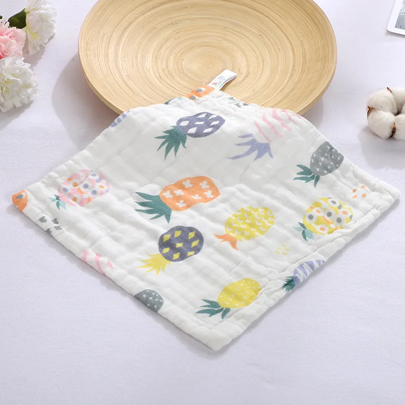 25*25 100% Марлевое хлопковое детское платок квадратное муслиновое полотенце для