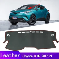 leather dashmat accessories car styling dashboard covers pad sunshade dash mat for toyota c hr 2017 2018 2020 2021 chr c hr