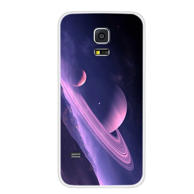 Силиконовый чехол для samsung Galaxy S5 Mini ультра тонкий с принтом звездного неба звезд
