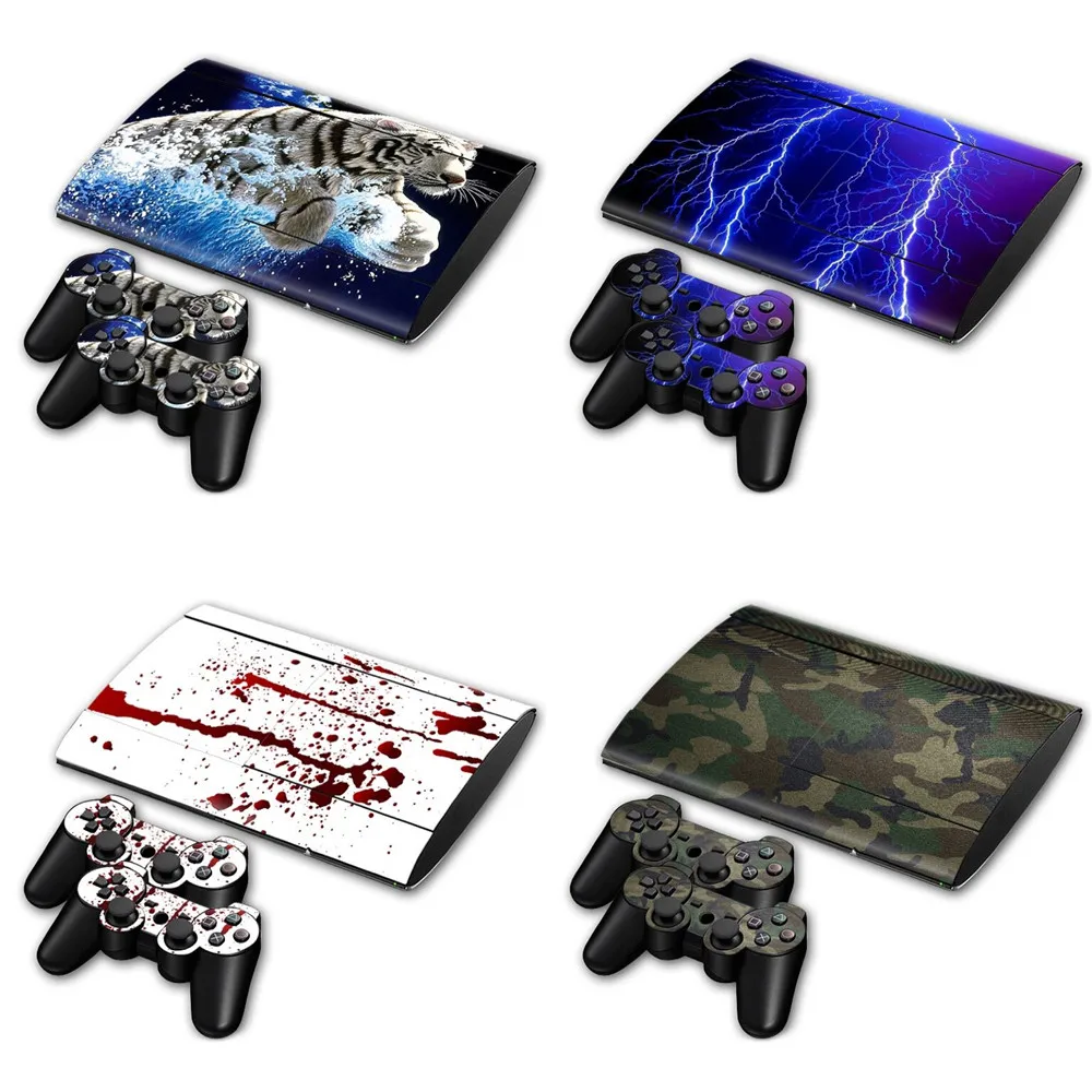 Чехол-накладка для контроллеров и консоли Cool дизайнерская наклейка кожи PS3 Super slim