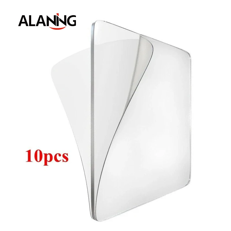 

10Pcs Square Clear Sticky Anti-Slip Gel Pads Double-Sided Mounting Tape Washable Seamless Glue Sheet Paste Hanging Storage 6*6cm
