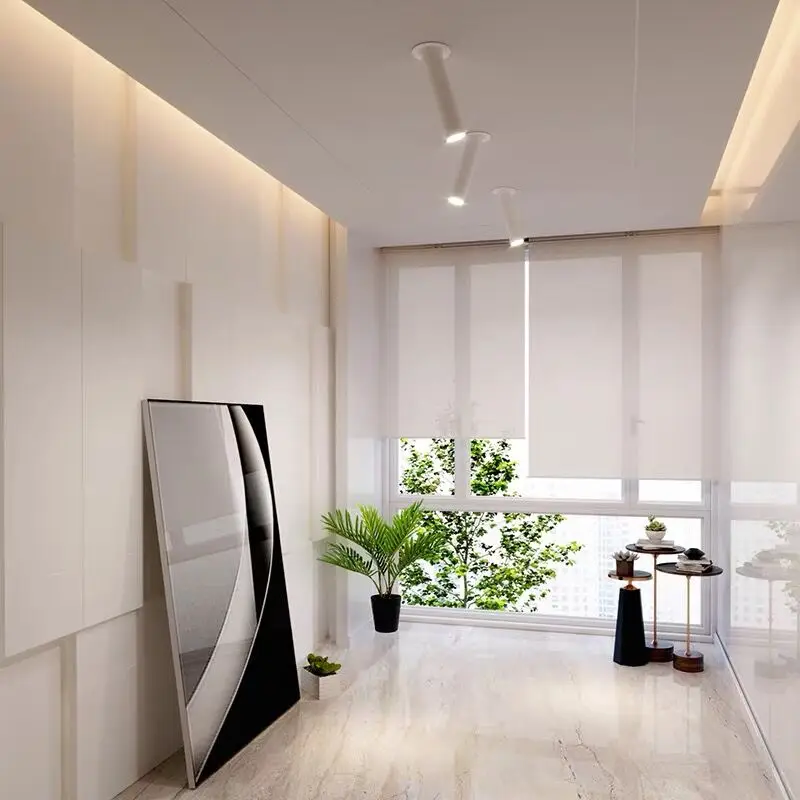 Современный светодиодный светильник алюминиевый вращающийся потолочный с