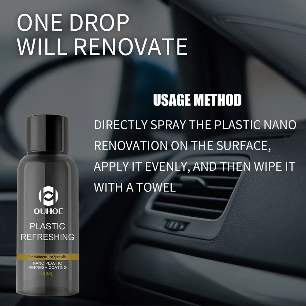 

Automotive Interior Maintenance Plastic Parts Retreading Agent Car Maintenance Wax Leather Instrument Panel Retreading Agent