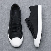 ebulapn men canvas casual sneakers british fashion youth trend simple joker shoes breathable ventilation light sewing flats 2001
