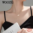 WOOZU Корея; Модная симпатичная детская одежда с романтические крылья ангела кулон колье с подвеской для женщин Аутентичные 925 стерлингового серебра подростка вечерние ювелирные изделия