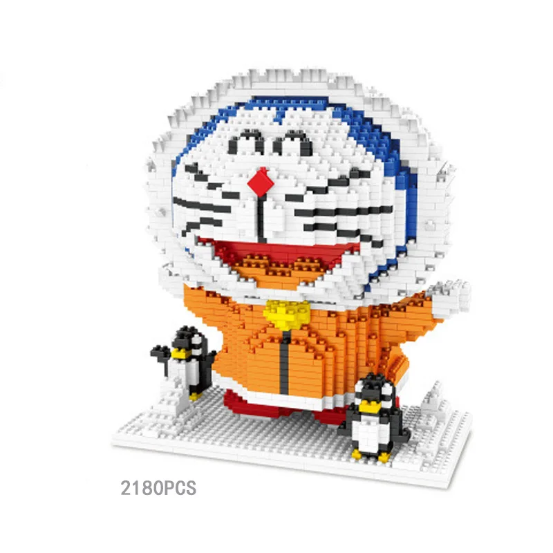 

Doraemon building bricks japan cartoon figures micro diamond block robot cat model nanobricks toys for children gifts