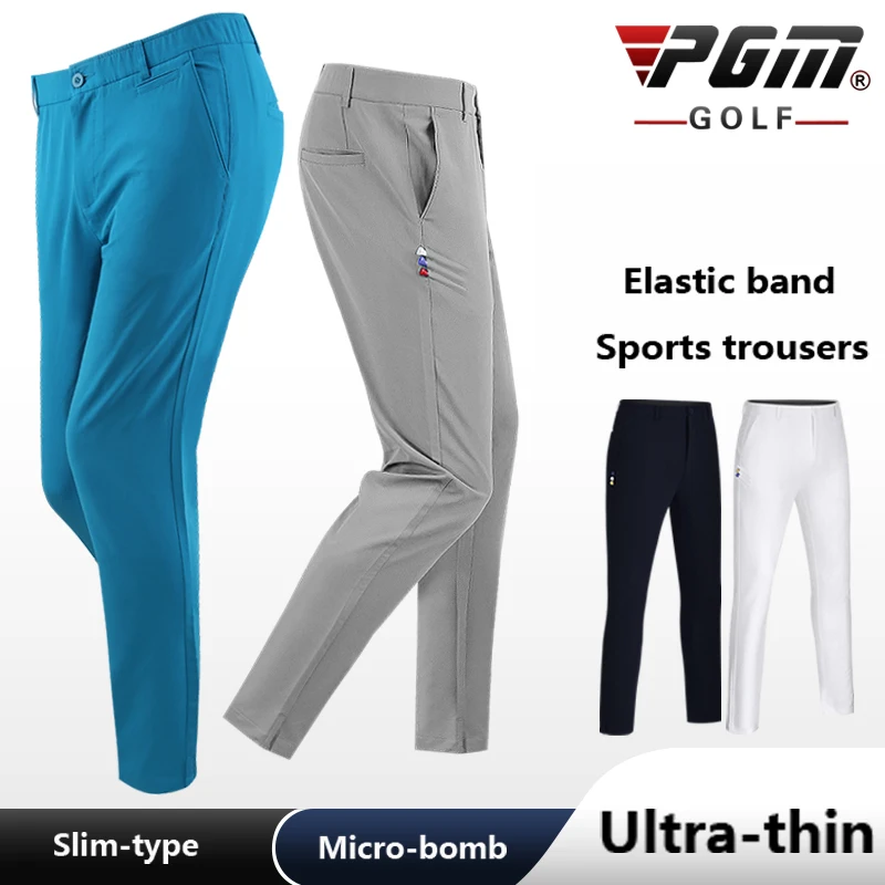 

Men's Clothing Golf Long Pants Male Summer Breathable Quick-drying Trousers Waist Elastic Cante Ball Tee Slim Soft Comfortable