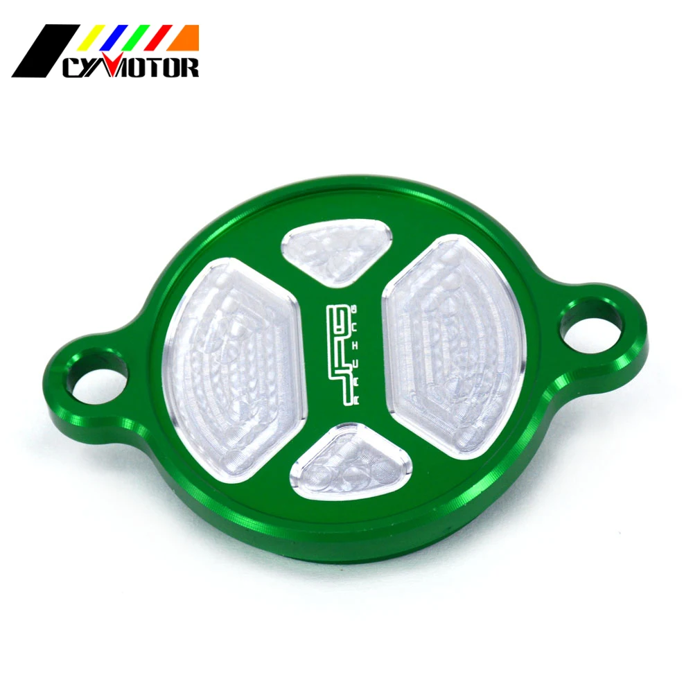 Мотоцикл CNC алюминиевый очиститель Масляный Фильтр Крышка Набор для KAWASAKI KXF250 KXF 250