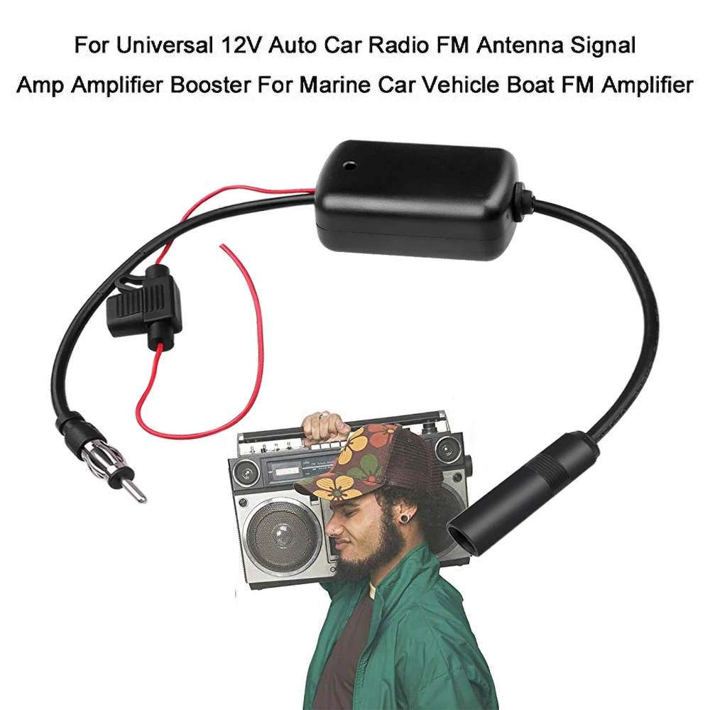 Новая автомобильная антенна 12 В усилитель автомобильного радиосигнала ANT 208 FM/AM