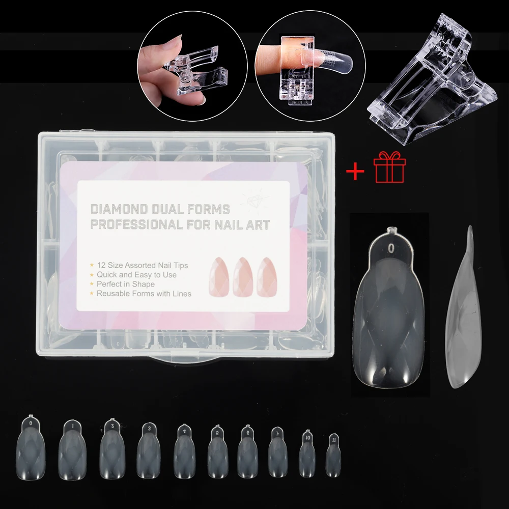 120 шт./компл. искусственная фотоформа квадратные тонкие Типсы острые