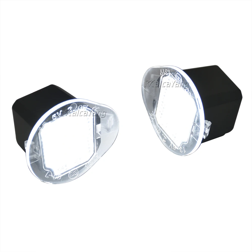 

2x For Jeep Grand Cherokee 2014-2017 LED Side Wing Rearview Mirror Puddle Light Welcome Courtesy Lamp Trim