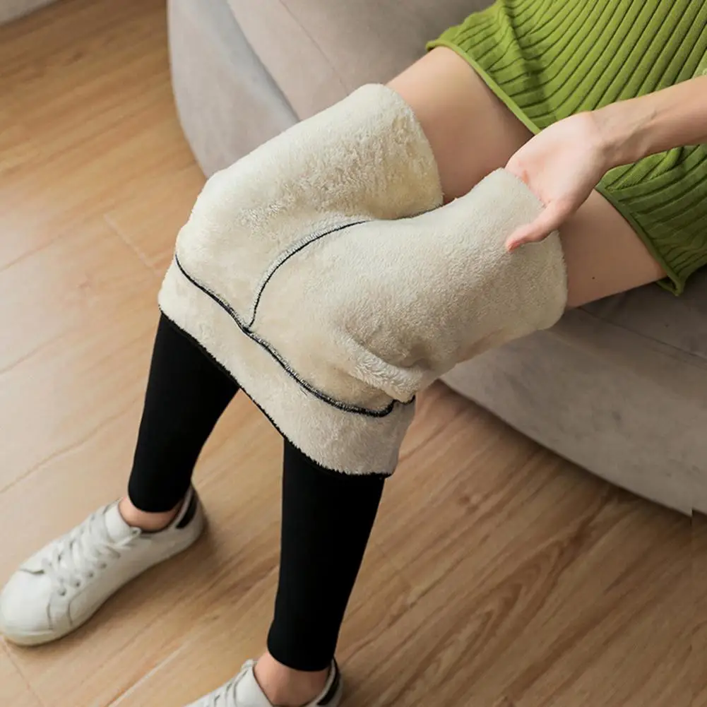 

Women Pants Autumn Winter High Waist Elastic Skinny Thick Warm Fitness Leggings Pants femme pantalon 2021