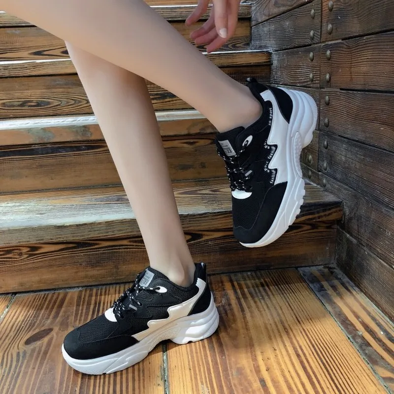 

Hot Sale Autumn Fashion Women Casual Shoes Leather Platform Shoes Women Sneakers Ladies White Trainers Chaussure Femme K20-27