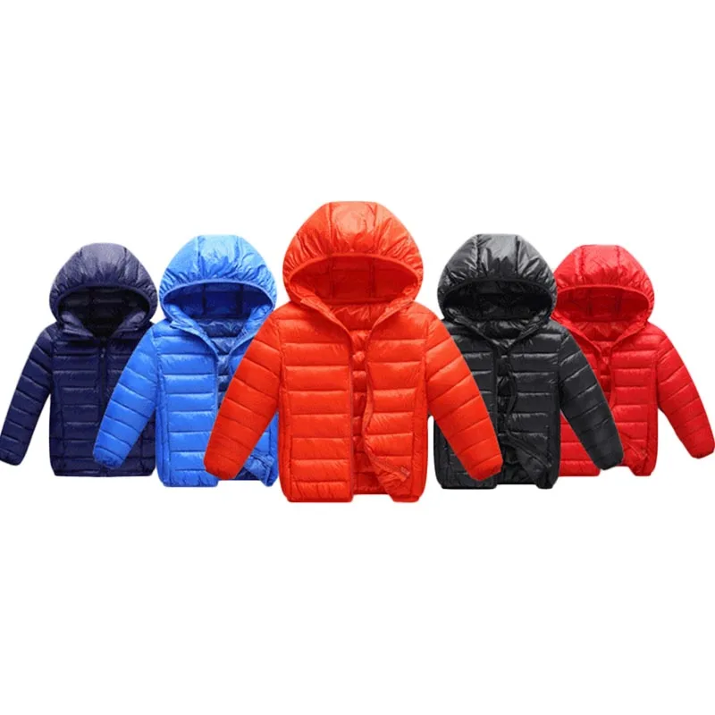 Детская зимняя куртка осенняя парка для маленьких девочек и мальчиков с