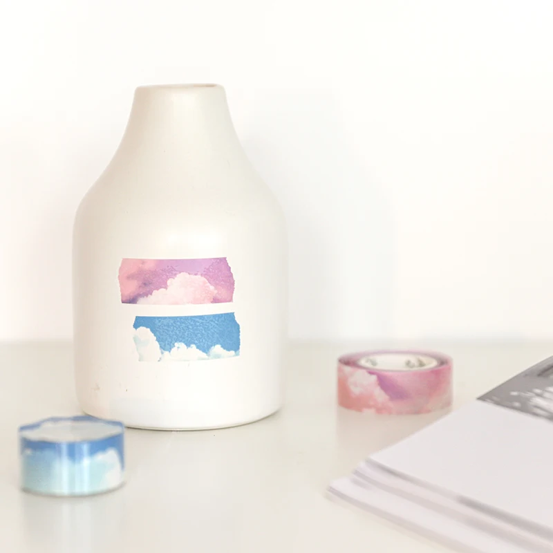 Серия Дикая фантазия лента Washi для пунктовых ежедневников клейкая с цветами