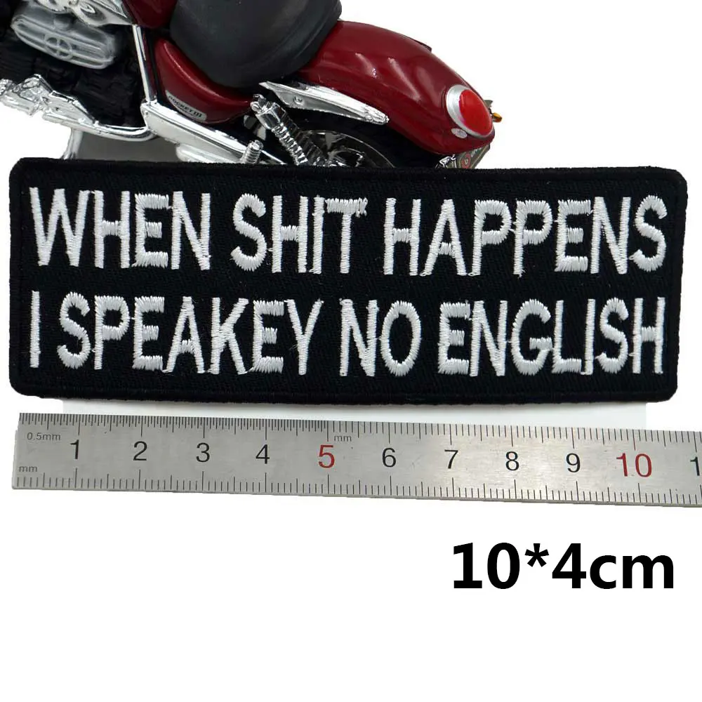 I SPEAKEY байкерские мотоциклетные нашивки без английской бирки с вышивкой на