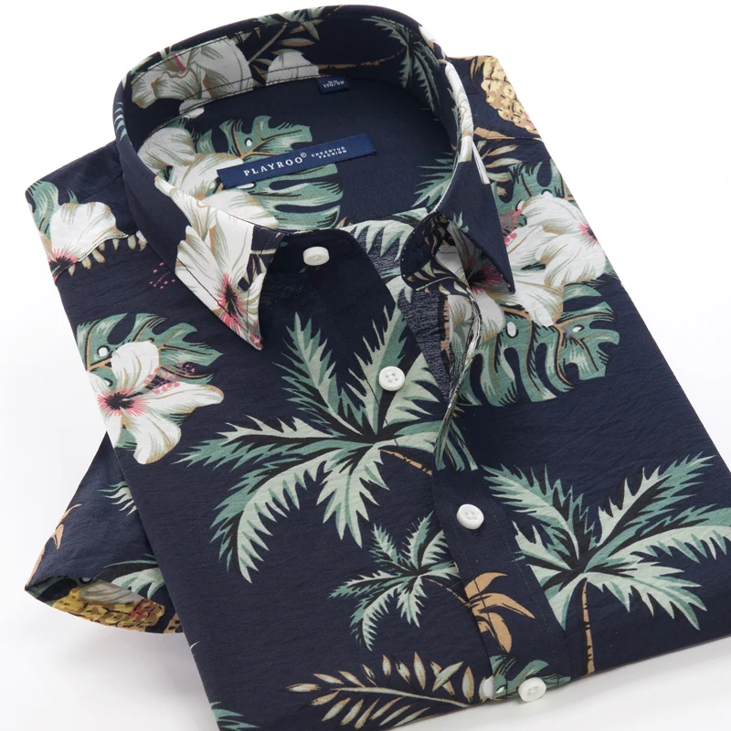 

5XL 6XL 7XL 8XL Men Summer Hawaiian Floral Shirts 2022 Summer New Arrivals Men's Square Collar Casual Shirts Brand Clothes