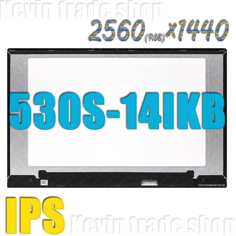 14 ''QHD ЖК-дисплей OEM для Lenovo IdeaPad 530s 530s-14 530s-14IKB 81EU 530S-14ARR экран ноутбука 1920x1080 2560 ×