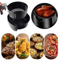 air fryer basket non stick sturdy baking filter pan multifunction durable stainless steel baking tray kitchen roasting tools