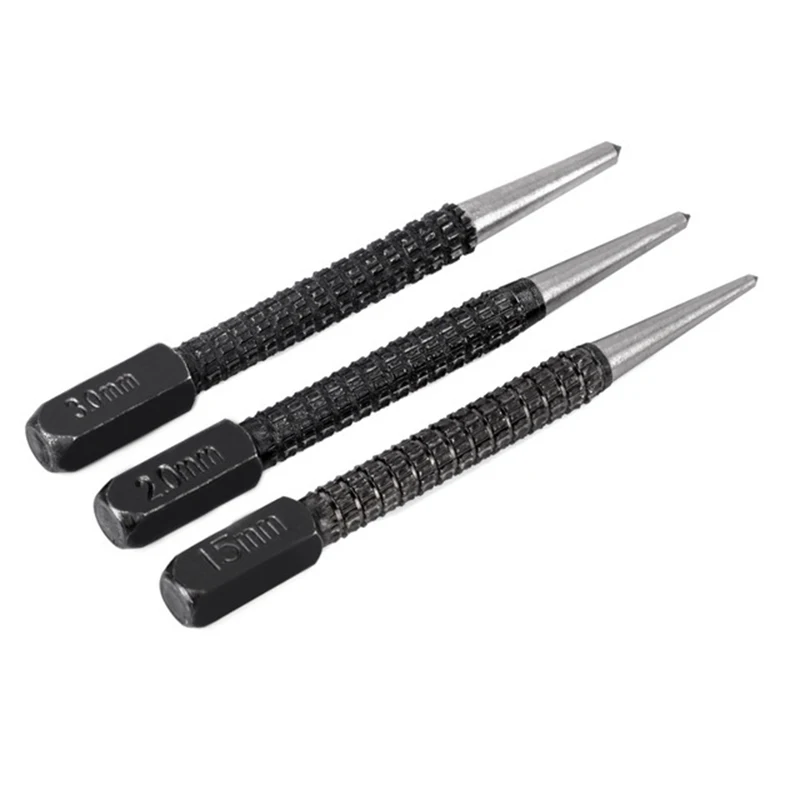 

1.5mm-3mm DIY Non Slip Carbon Steel Metal Wood Marking Center Punches Accessory