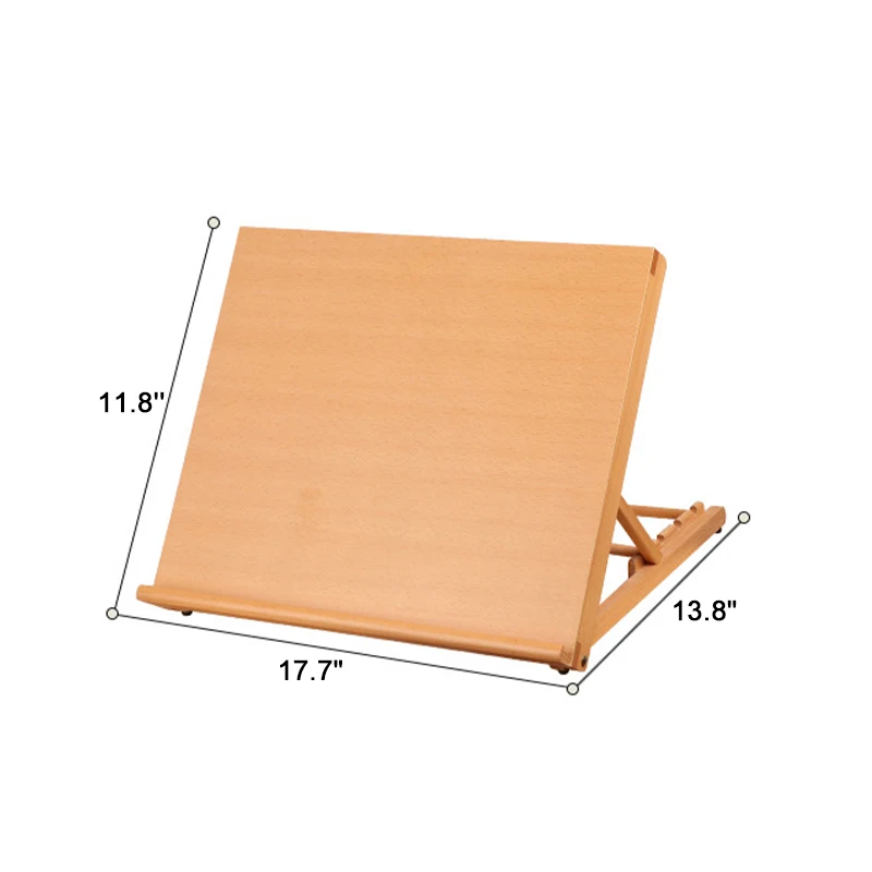 

45x30cm Adjustable Wooden Art Drawing Table Portable Sketch Wood Stand Desktop Oil Easel Painting Tools Art Supplies