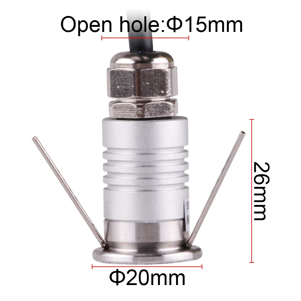 Миниатюрный светодиодный подземный светильник IP67 водонепроницаемая лампа 12 В