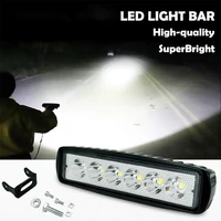 led light bar offroad flood spot work light 18w 6 inch 12v 24v led working lights car accessories for truck atv 4x4 suv