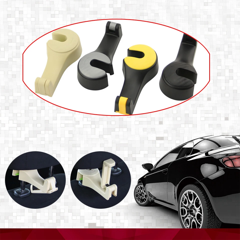 1 шт. Автомобильный держатель для телефона на спинку сиденья крючок вешалка зажим