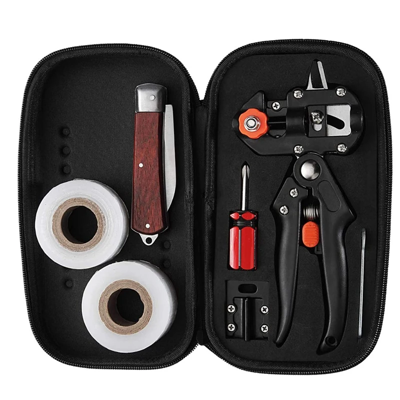 

Grafting Tool Kit Garden Pruner Tools for Fruit Trees Grafting Including Tapes Grafting Knife & Replacement Blades