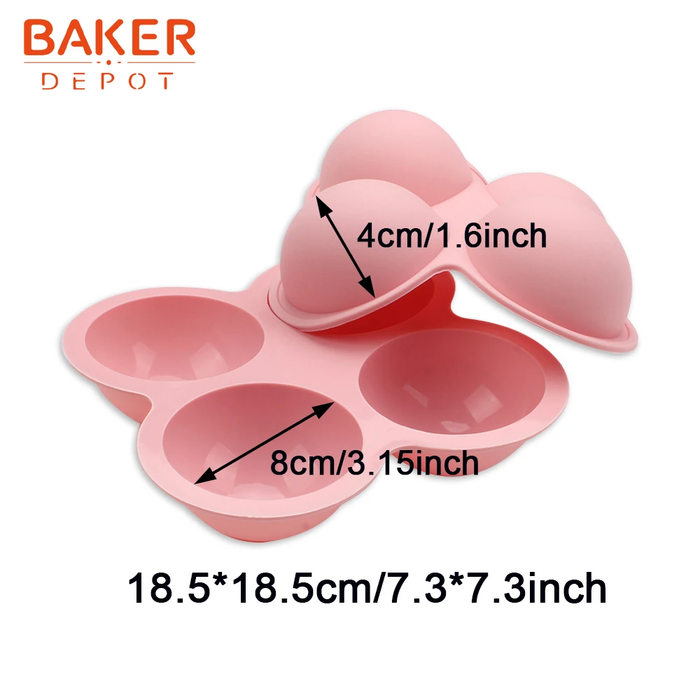 BAKER DEPOT DEMO силиконовая форма для торта 6 отверстий полусферическая Форма мыла ручной работы силиконовые формы для шоколада размер отверстия диаметром 2 дюйма