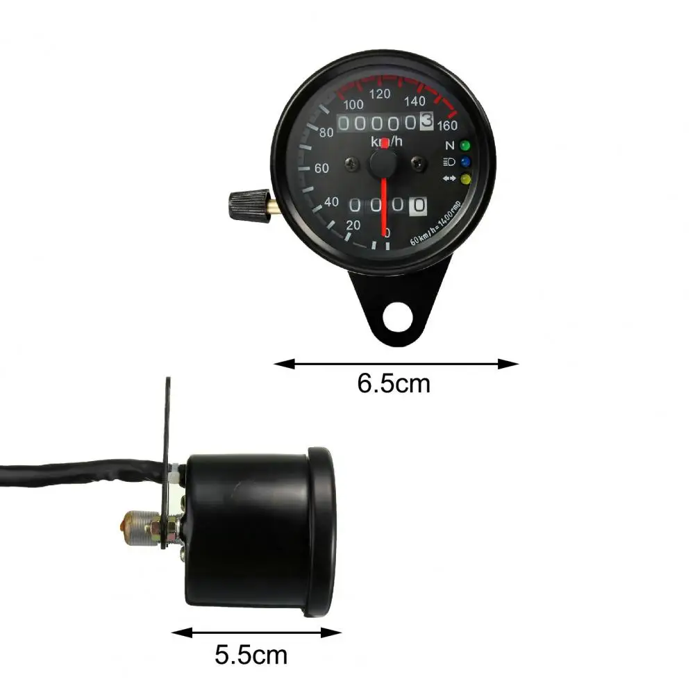 Скорость ometer округлые 12V двойной счетчик мотоцикла одометр спидометр для детей