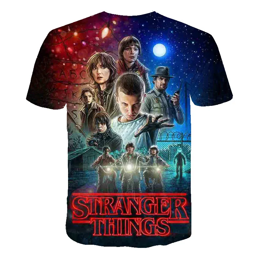 3D Футболка с принтом Для мужчин/Для женщин/Детские Stranger Thing s 3 футболка 3d футболка Stranger Thing футболка одиннадцати лет топы, футболки
