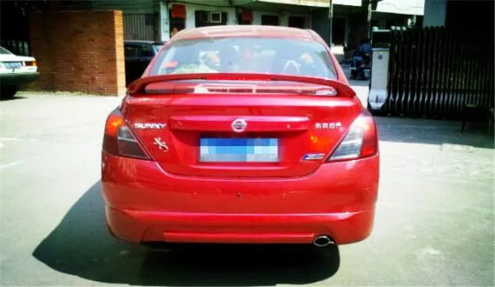 Для Versa спойлер высокого качества ABS Материал заднее крыло автомобиля праймер