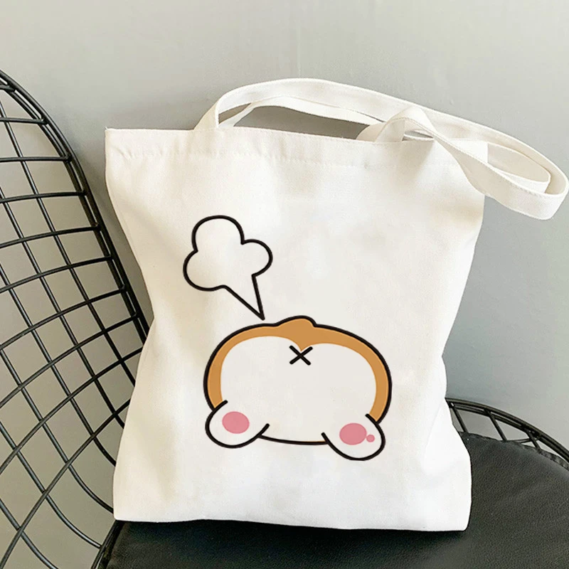 

Cat Shopper Bag Tote Bags for Women Canvas Bolsas With Print Designer Handbags Customizable Women's Printed Shopping Cloth 2021
