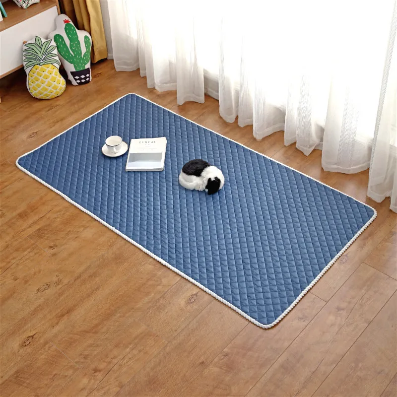 Однотонный плюшевый ковер искусственная кожа подкладка для палатки коврик сна