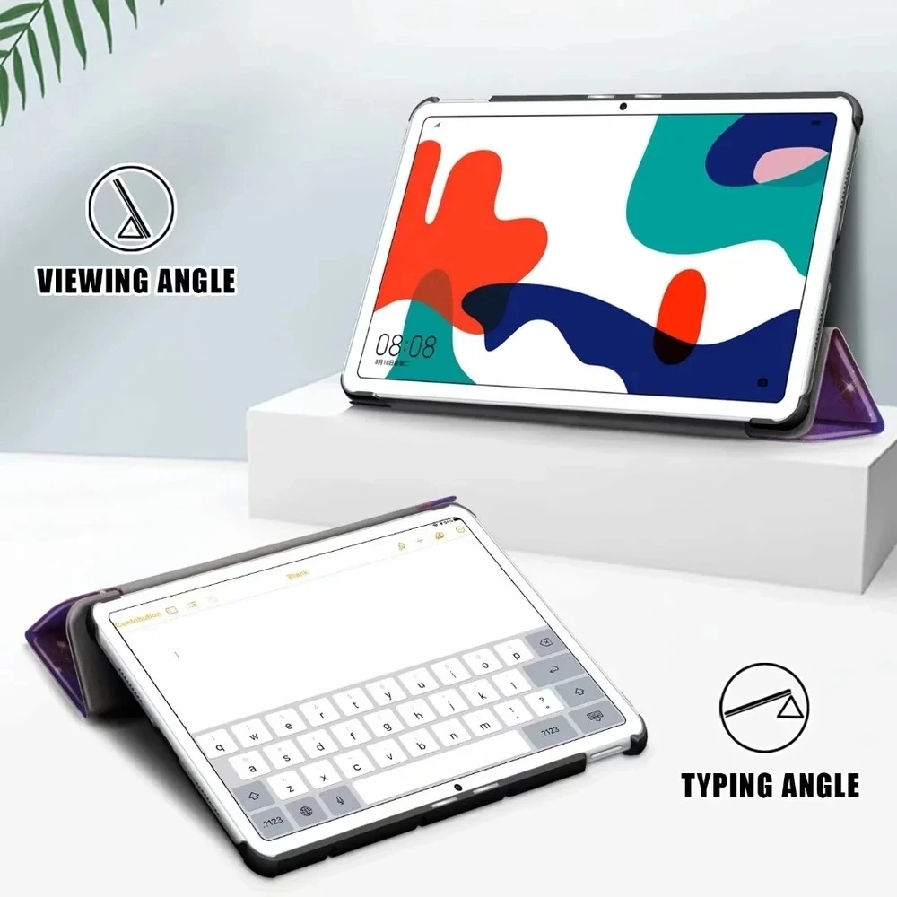 Чехол для планшета Huawei MatePad 10 4 BAH3 W09 AL00 тонкий чехол из искусственной кожи Honor V6