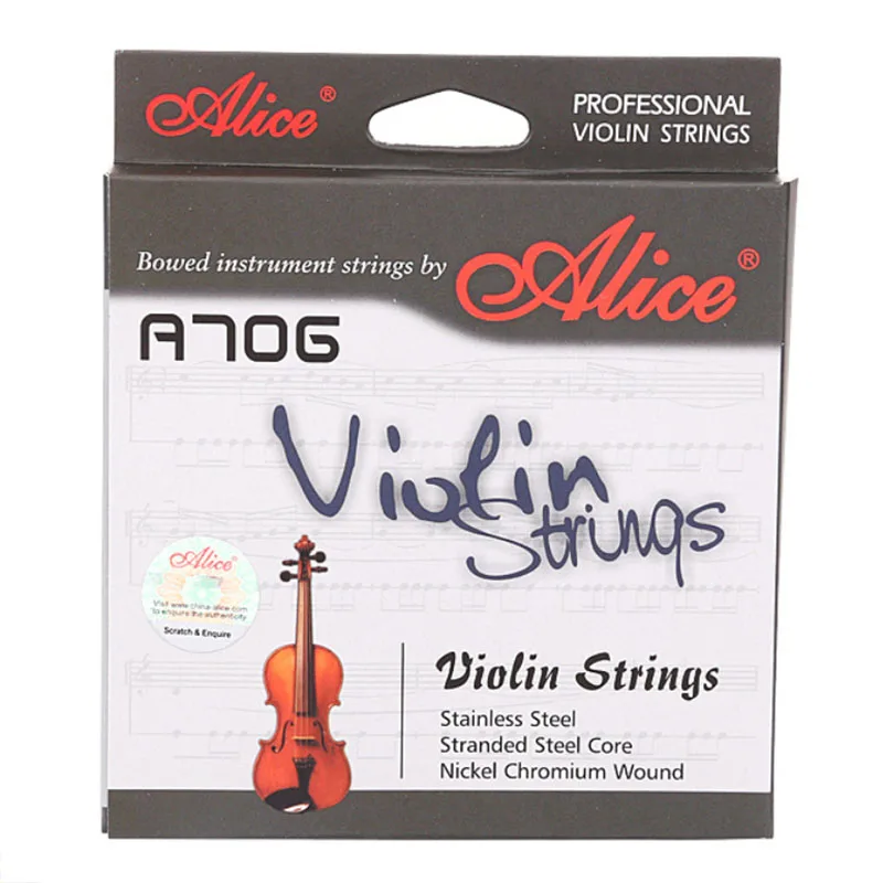 

Alice A706 Professional Violin Strings 4-string Set E-1 A-2 D-3 G-4