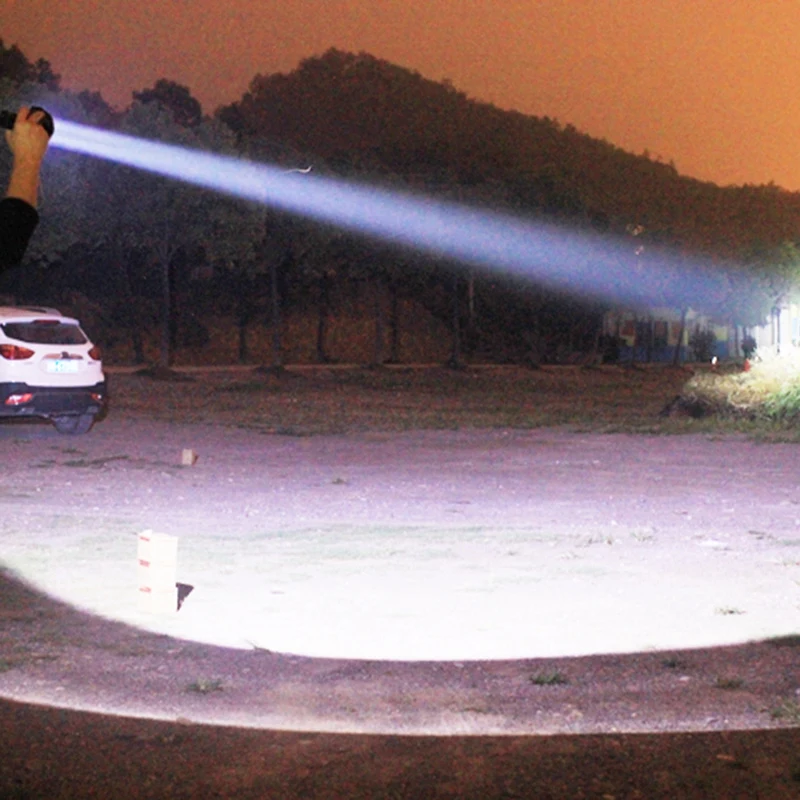 

Portable Hand-Held Hunting Led Flashlight Rechargeable Lamp Outdoor Lighting For Fishing Hunting