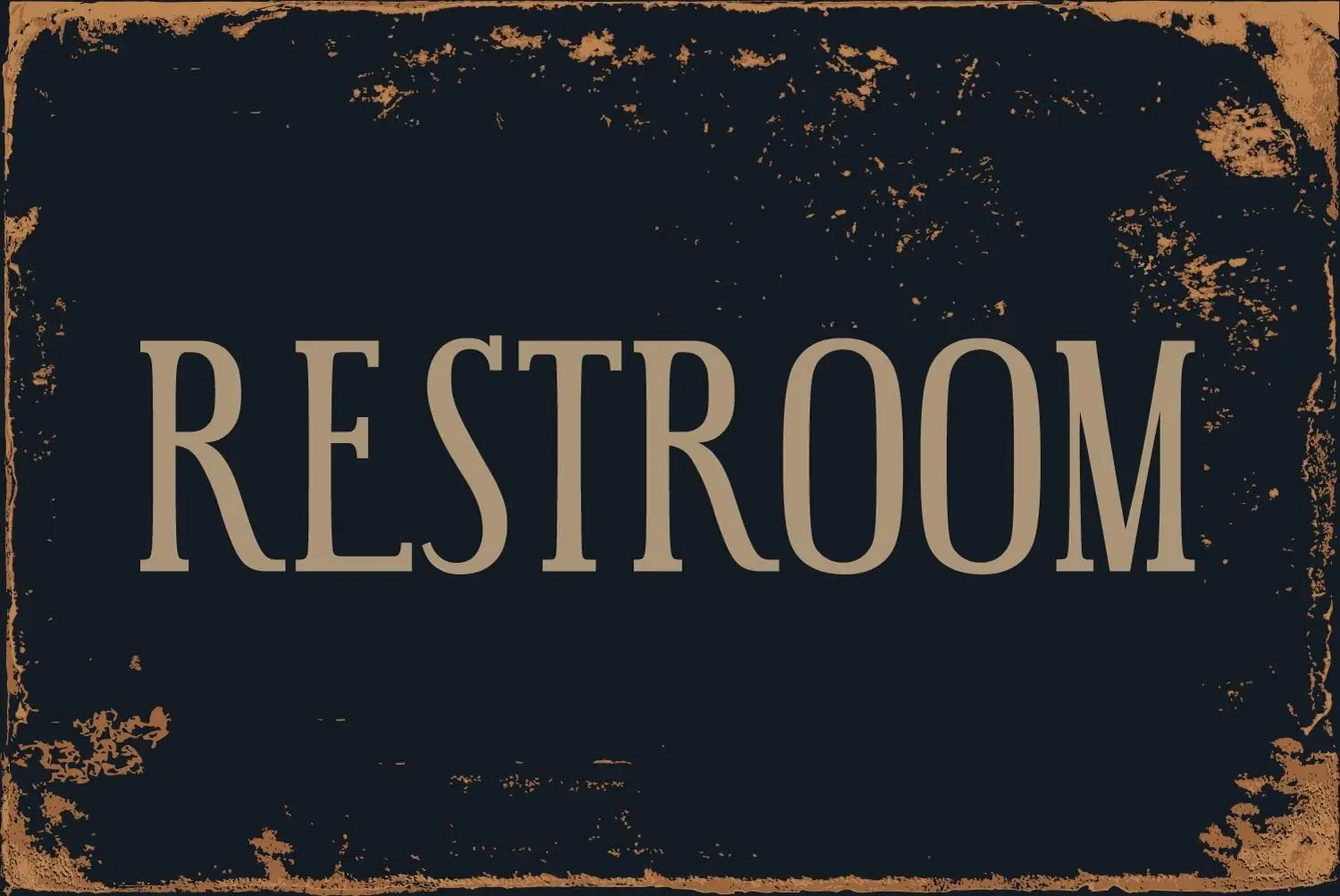 

Restroom classic aluminum retro metal sign vs506