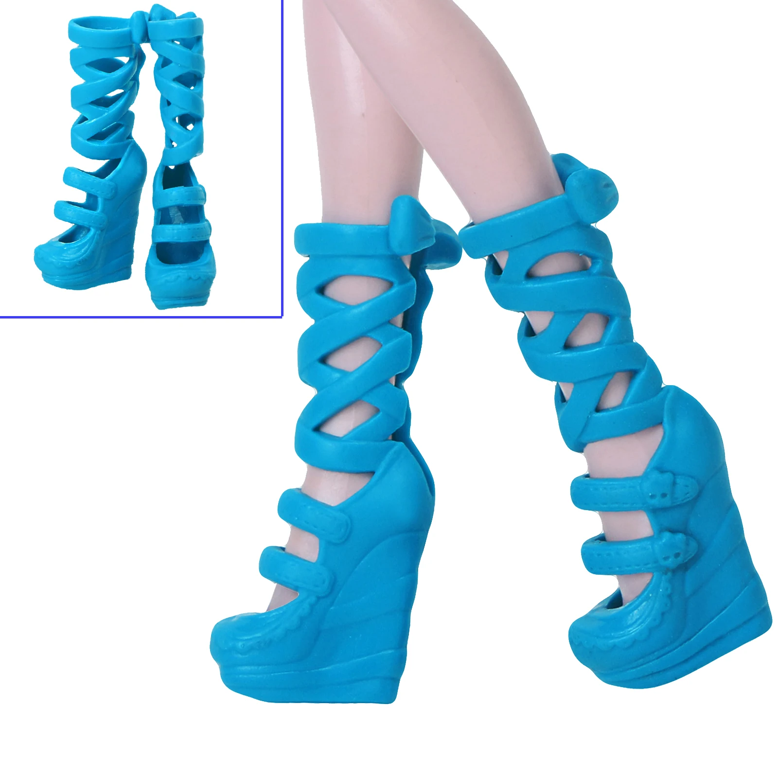 Ботинки на высоком каблуке разноцветные сандалии аксессуары для кукол Monster High