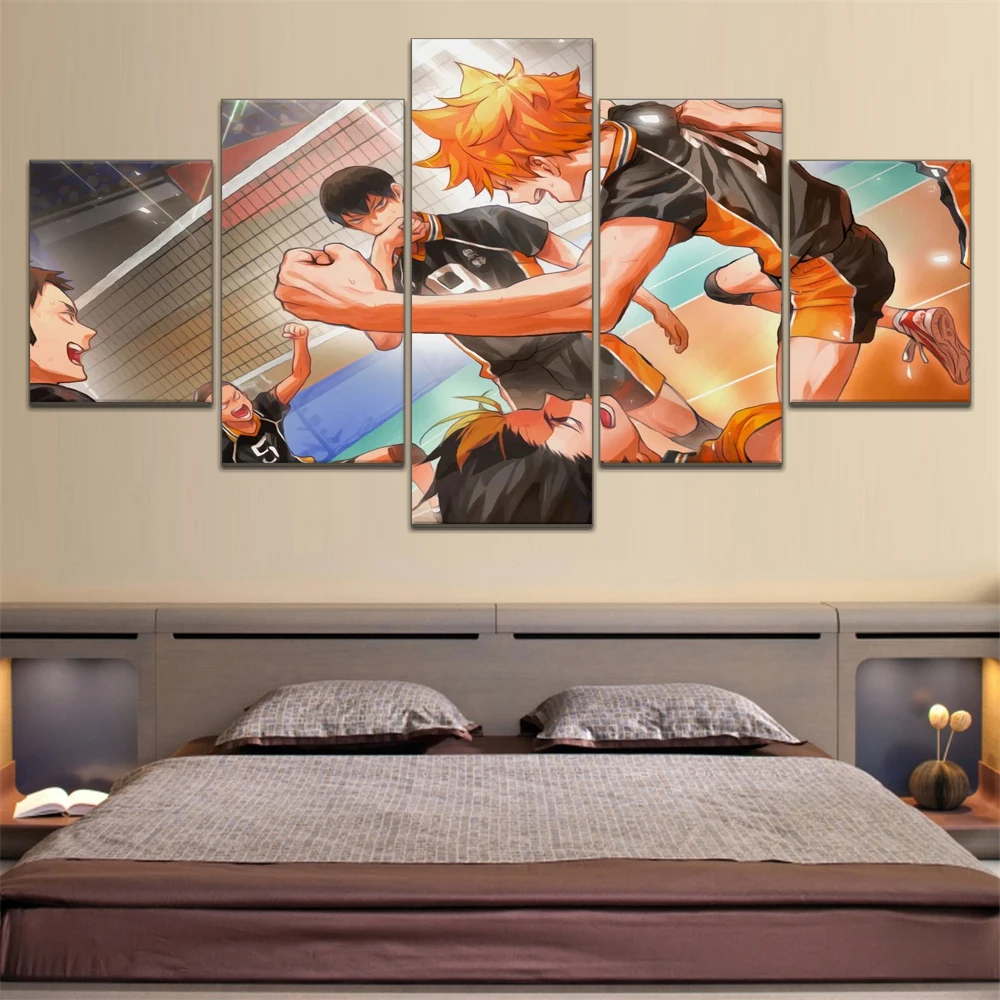 

Home Decor Japanese Cartoon Haikyuu Poster Painting Hd Volleyball Boy Painting Wall Painting Bedroom Anime Bedroom Cafe Wall