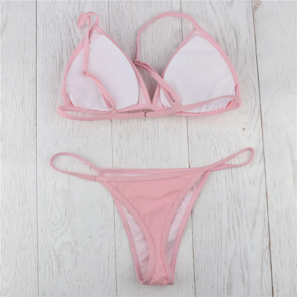 

Top Quality Swimming Suit Women Triangle Bikini Custom Swimsuit Top And Bottom Lights Out Milky Way Swimwear Ins swimsuit women